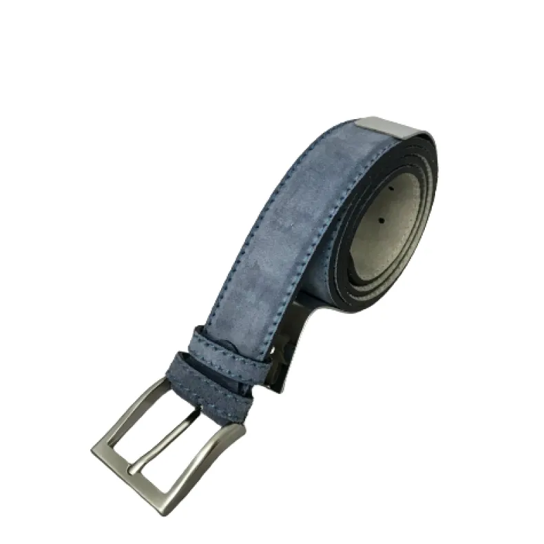 Light Blue Nubuck Artisan Belt 24