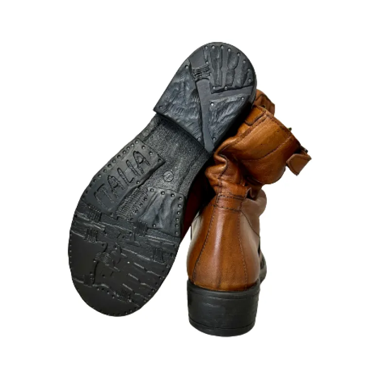 Low Handcrafted Biker In Dipped Leather