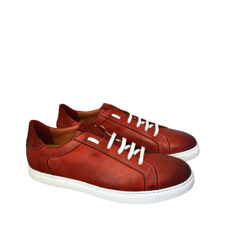 Low Sneakers In Red Leather