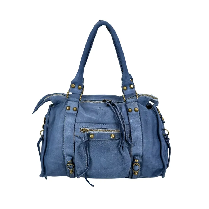 Luisa Big – Bag With Studs And Leather Laces