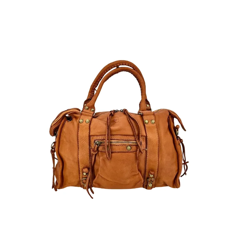 Luisa Big – Bag With Studs And Leather Laces