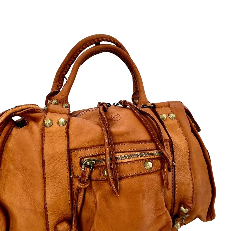 Luisa Big – Bag With Studs And Leather Laces