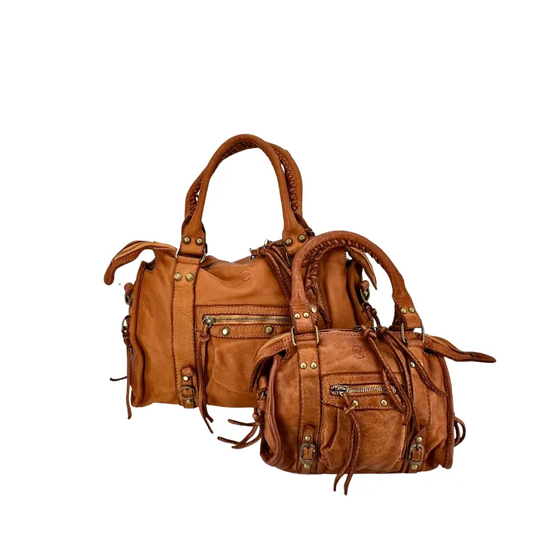 Luisa Big – Bag With Studs And Leather Laces