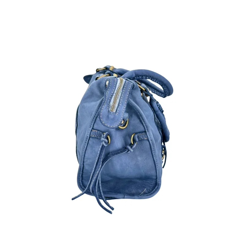 Luisa Big – Bag With Studs And Leather Laces