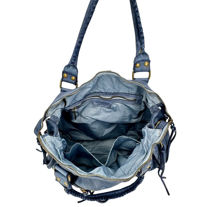 Luisa Big – Bag With Studs And Leather Laces