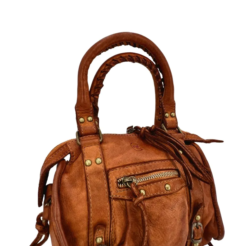 Luisa Small – Handbag With Studs And Leather Laces