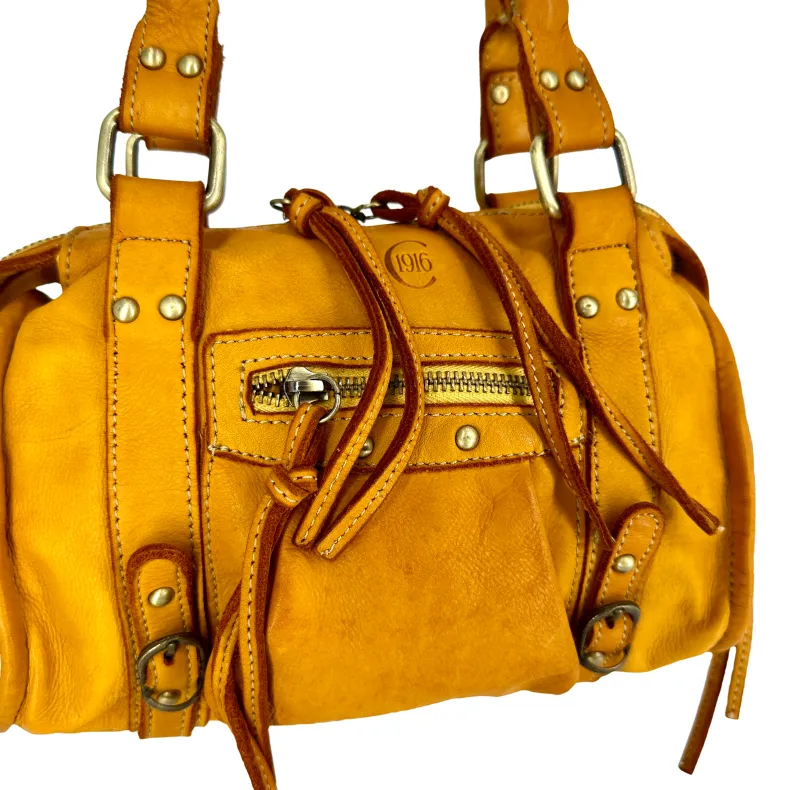 Luisa Small – Handbag With Studs And Leather Laces