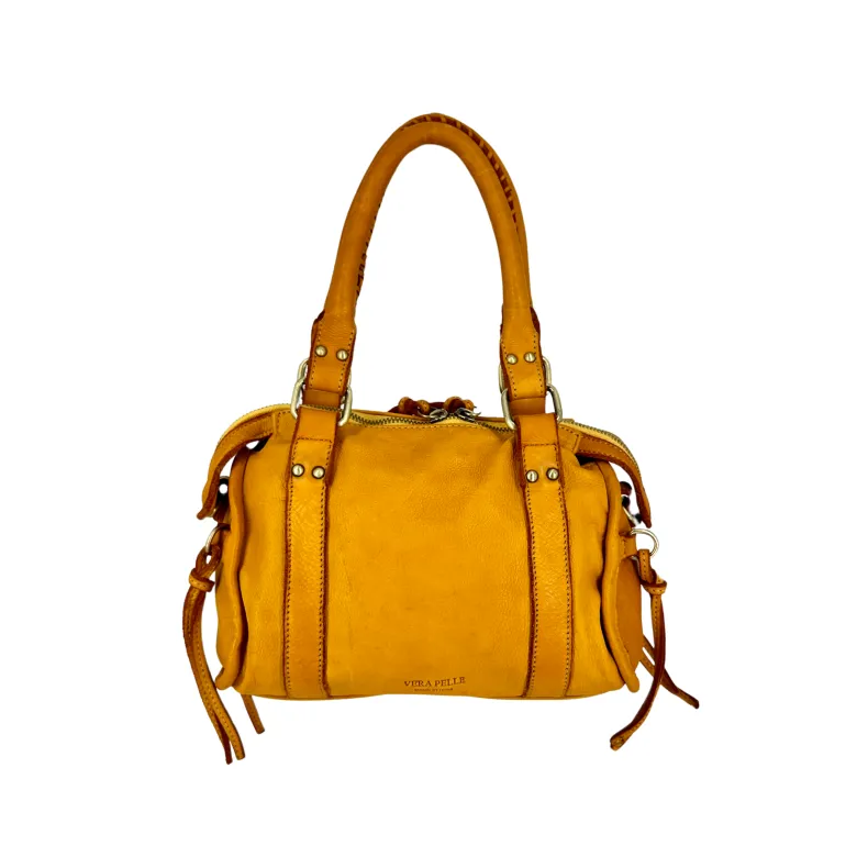 Luisa Small – Handbag With Studs And Leather Laces