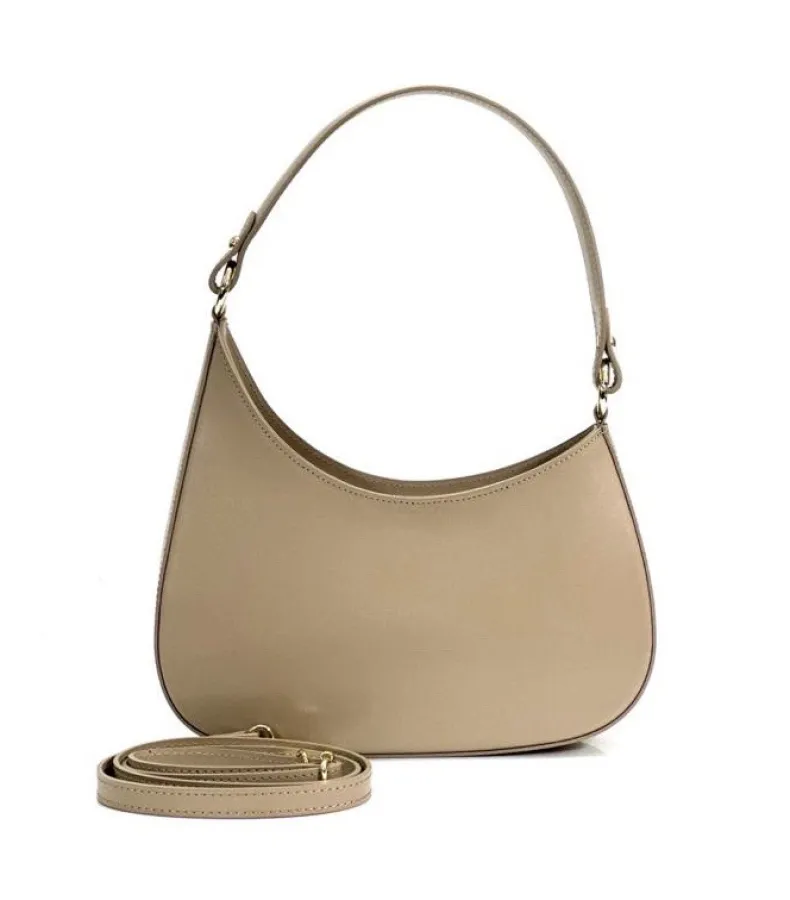 Luna – Blown Leather Bag With Two Shoulder Straps