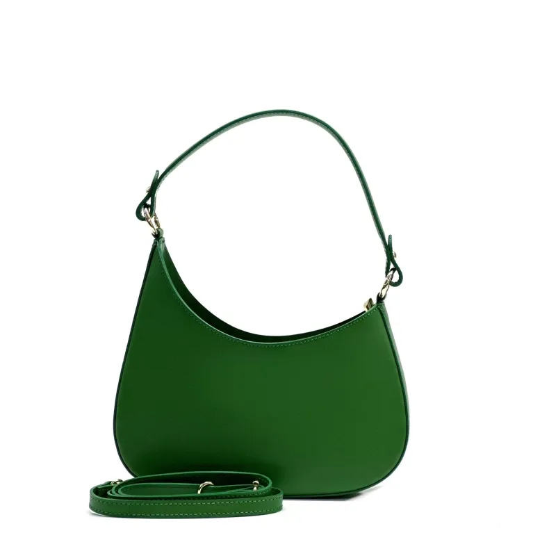 Luna – Blown Leather Bag With Two Shoulder Straps