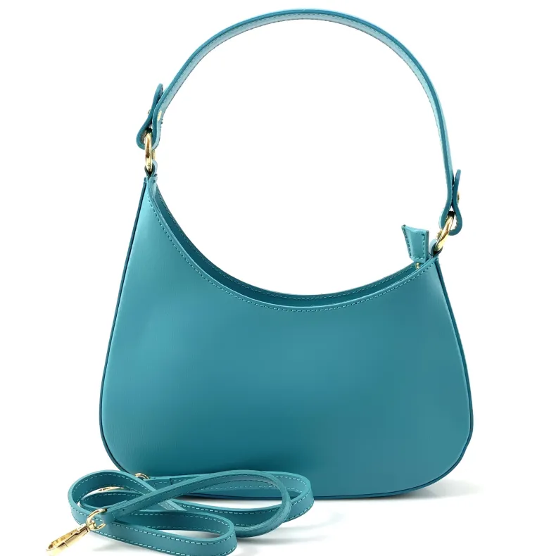 Luna – Blown Leather Bag With Two Shoulder Straps