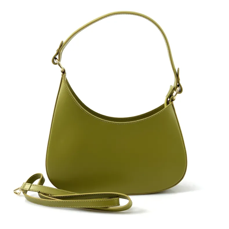 Luna – Blown Leather Bag With Two Shoulder Straps