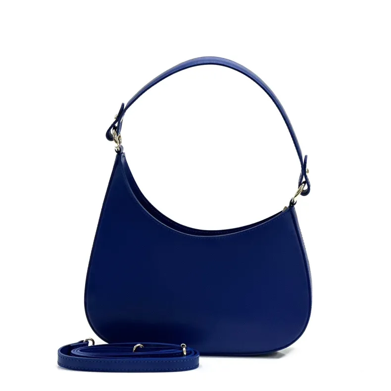 Luna – Blown Leather Bag With Two Shoulder Straps