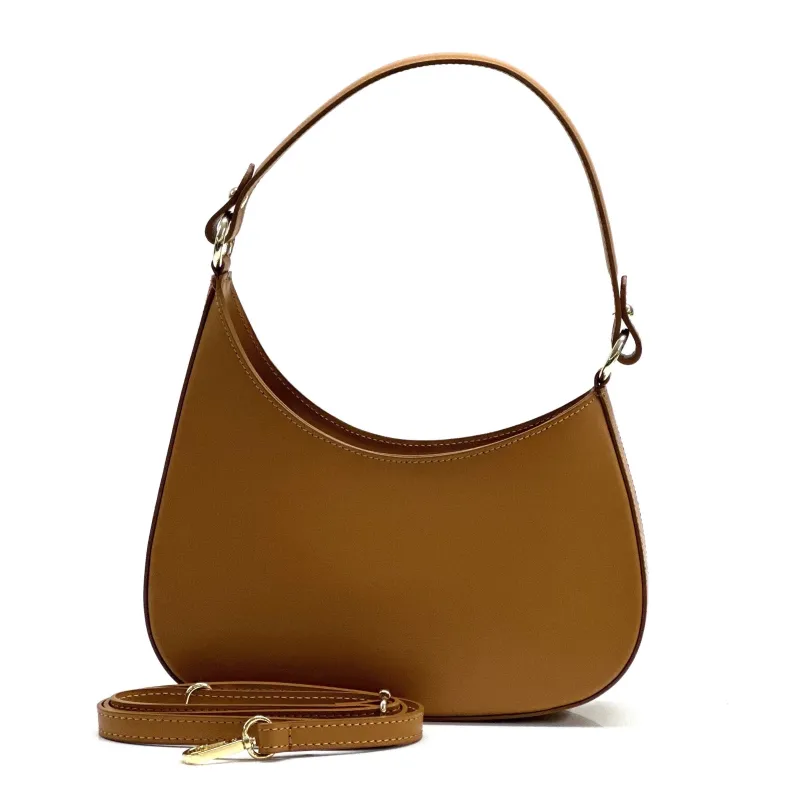 Luna – Blown Leather Bag With Two Shoulder Straps