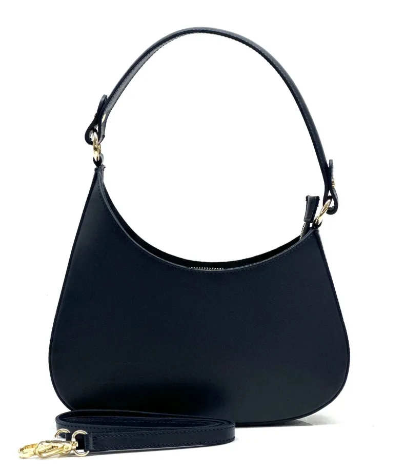 Luna – Blown Leather Bag With Two Shoulder Straps