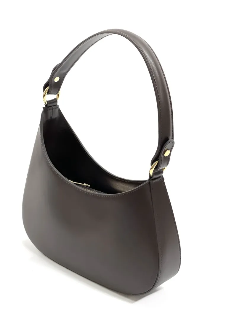 Luna – Blown Leather Bag With Two Shoulder Straps