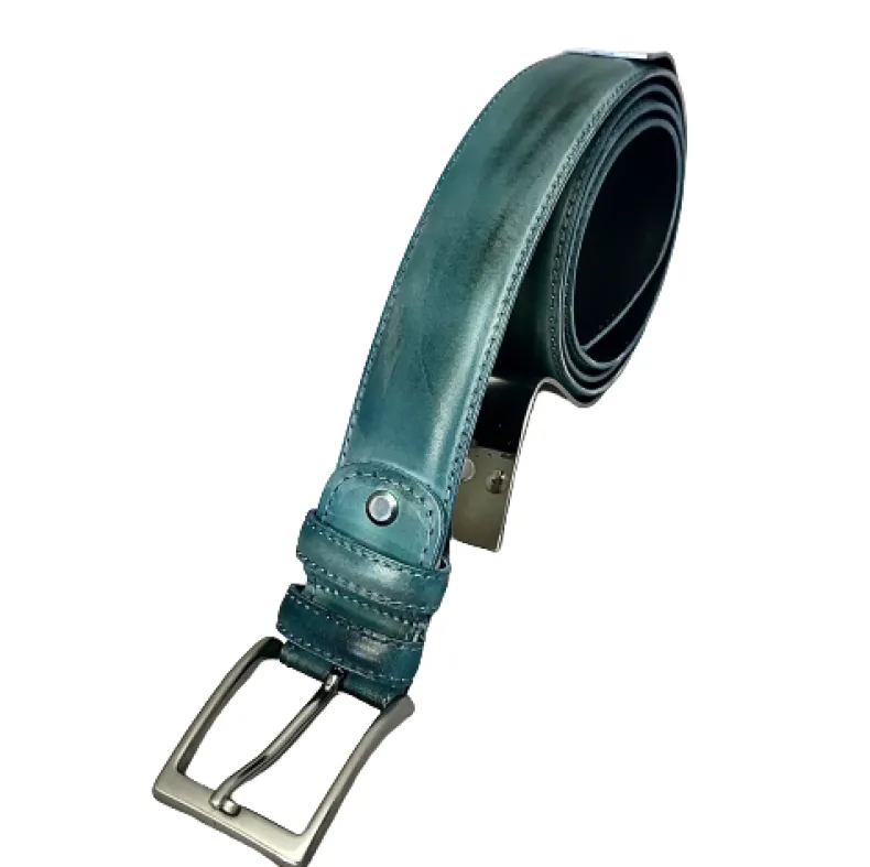Luxury Handcrafted Blue Belt