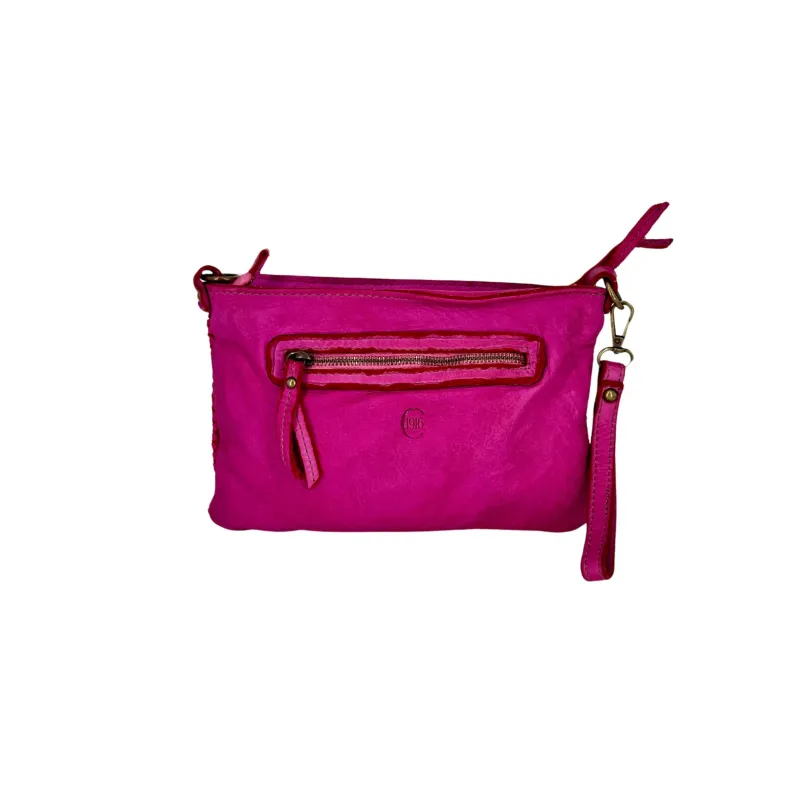 Marta – Woven Clutch Bag With Strap And Shoulder Strap