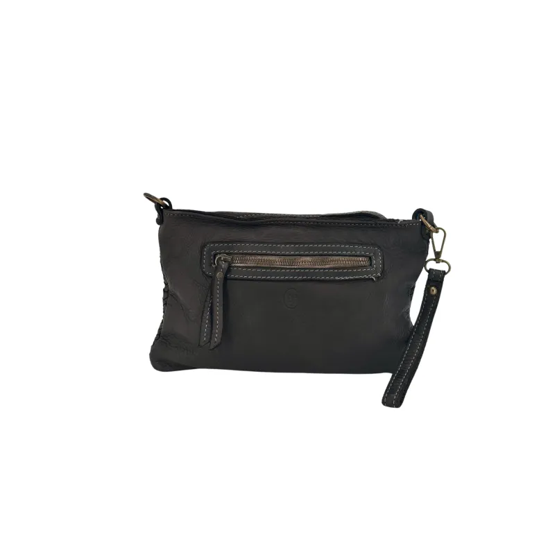 Marta – Woven Clutch Bag With Strap And Shoulder Strap