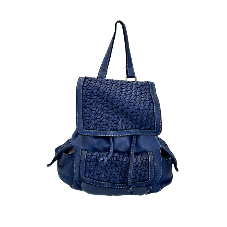 Matilde – Handcrafted Backpack With Woven Flaps