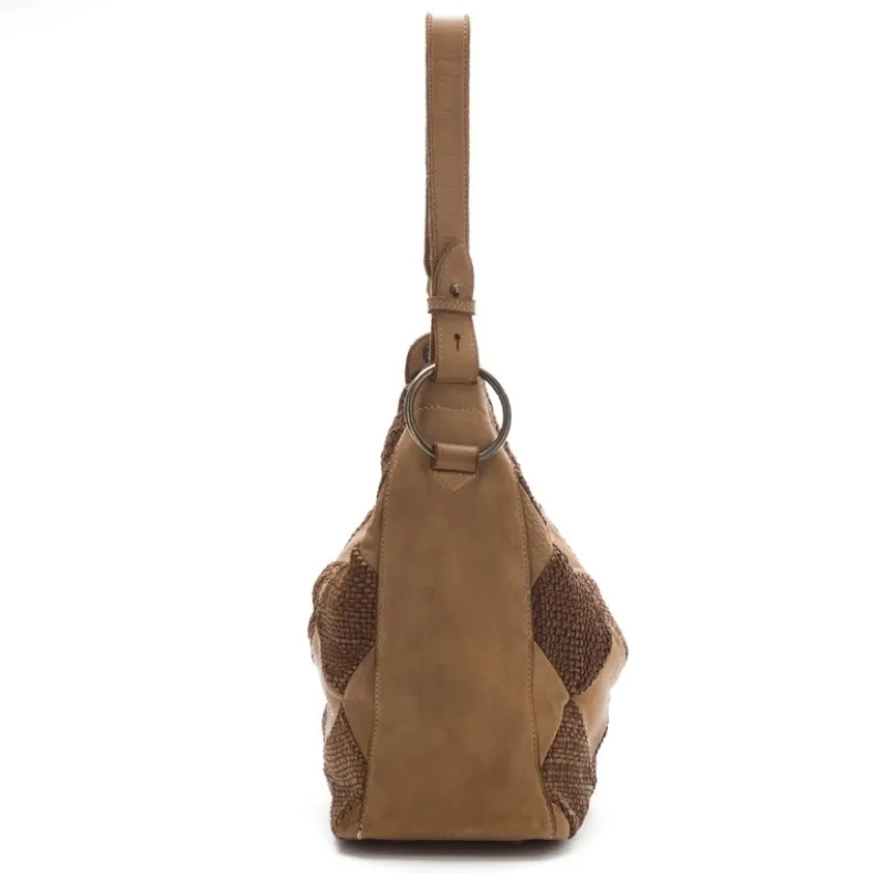 Melissa Quilted And Woven Effect Bag