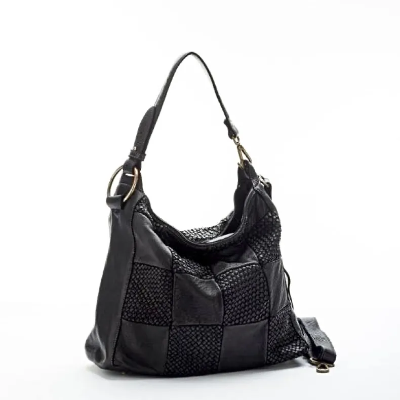 Melissa Quilted And Woven Effect Bag