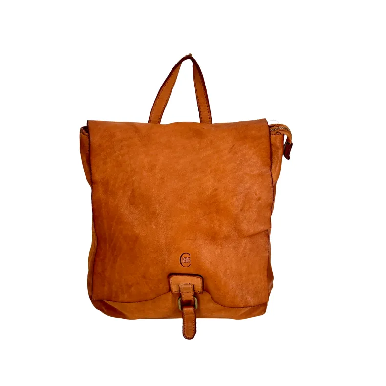 Meri – Handcrafted Backpack In Smooth Washed Leather