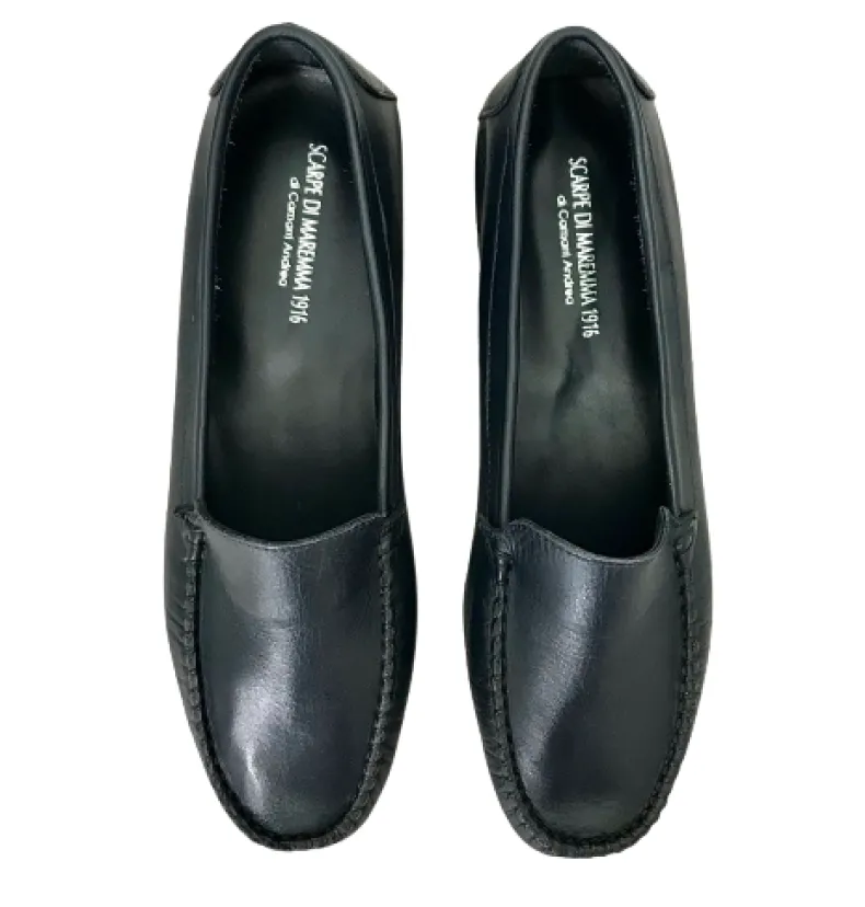 Midnight Blue Handmade Moccasin