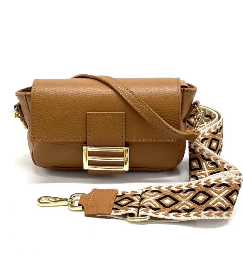 Minibag With Double Fabric Shoulder Strap