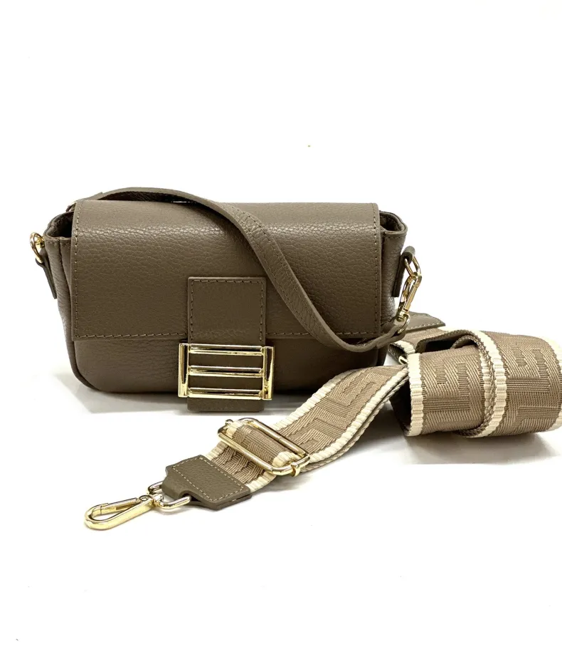 Minibag With Double Fabric Shoulder Strap