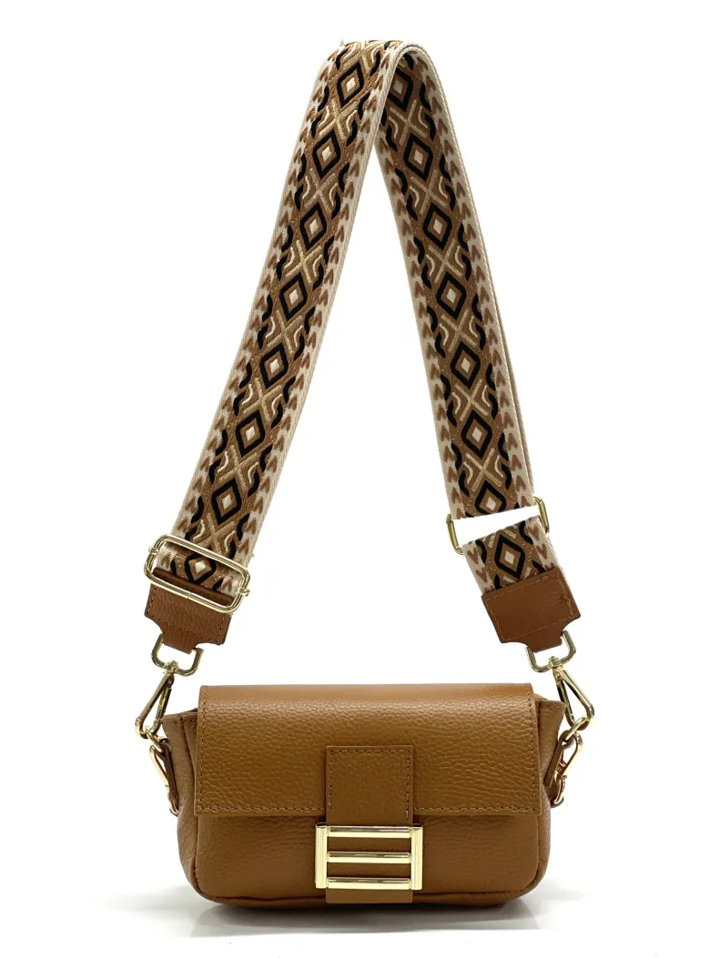 Minibag With Double Fabric Shoulder Strap