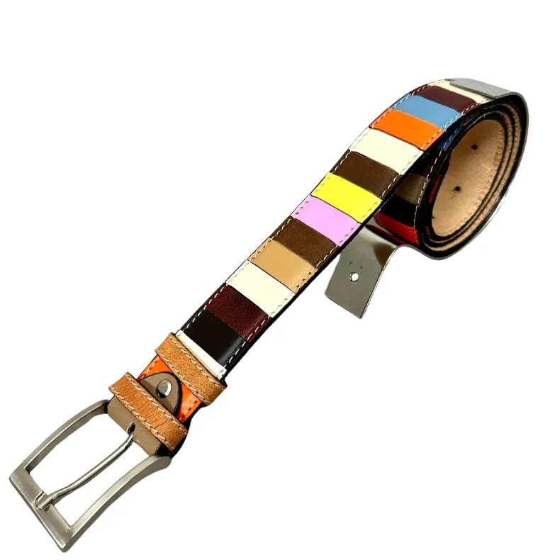 Mix 5 – Handcrafted Multicolor Leather Belt