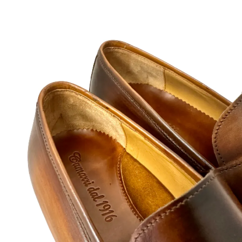 Moccasin Mod. Brown Brushed College – Luxury Collection