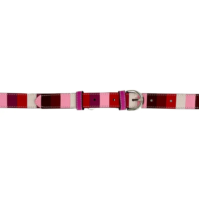 Multi Fuchsia – Women's Leather Belt 2.5 Cm