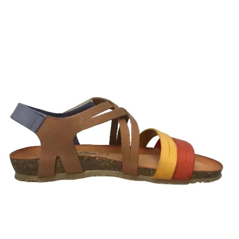 Multicolor Bionatura Sandal In Leather