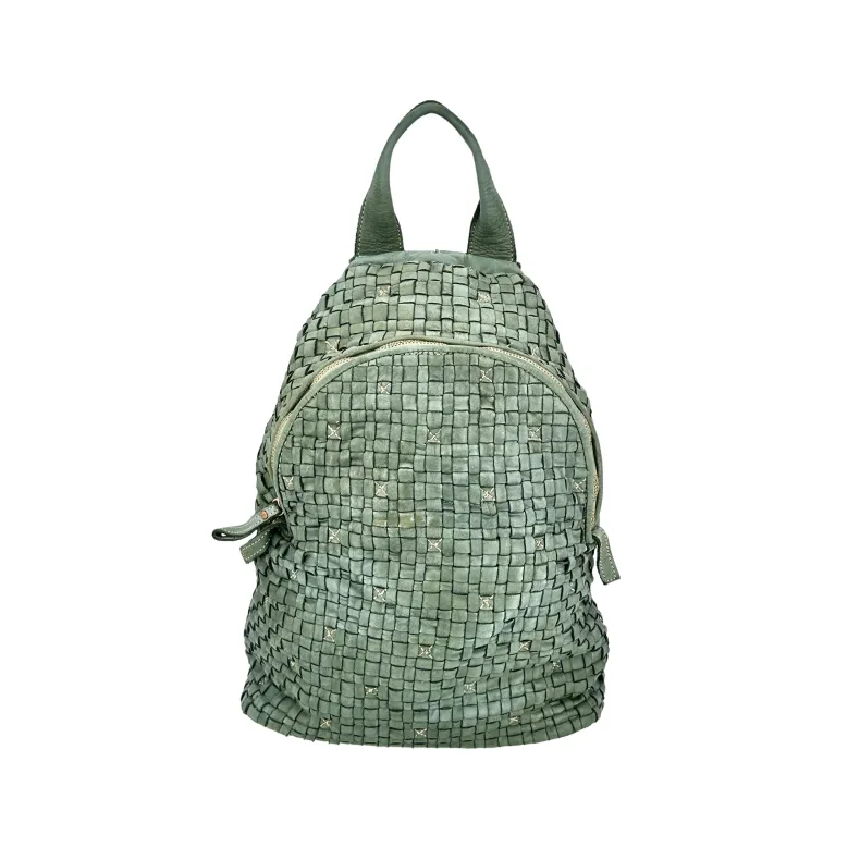 Paris – Woven Leather Backpack