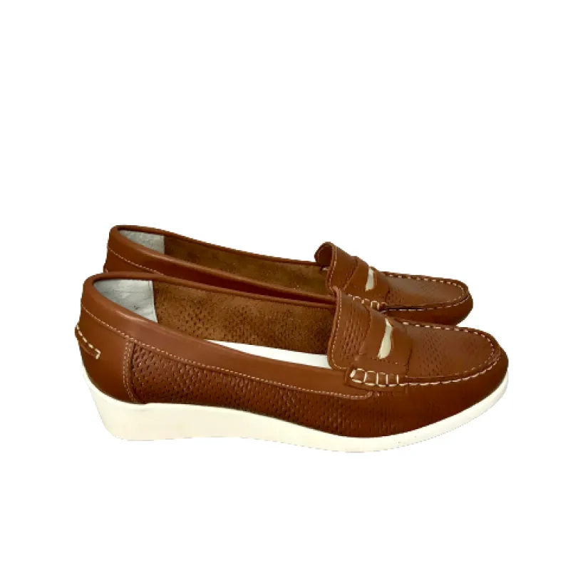 Perforated Leather Moccasin