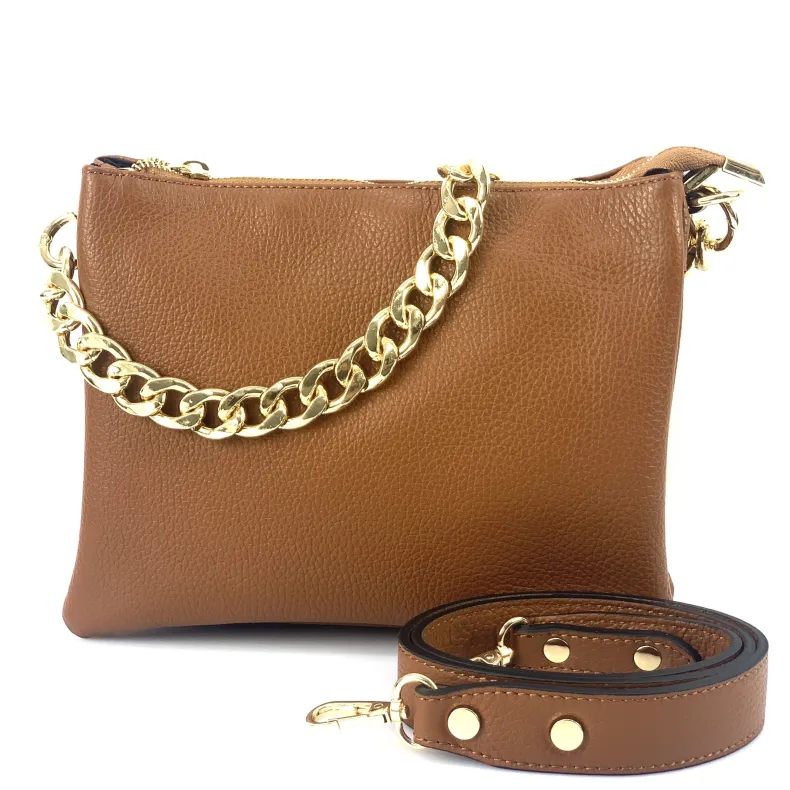 Perla Small – Clutch With Three Compartments And Chain