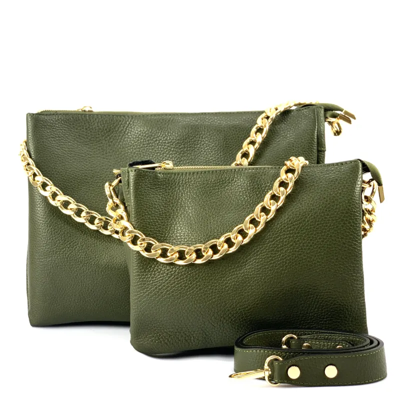 Perla Small – Clutch With Three Compartments And Chain