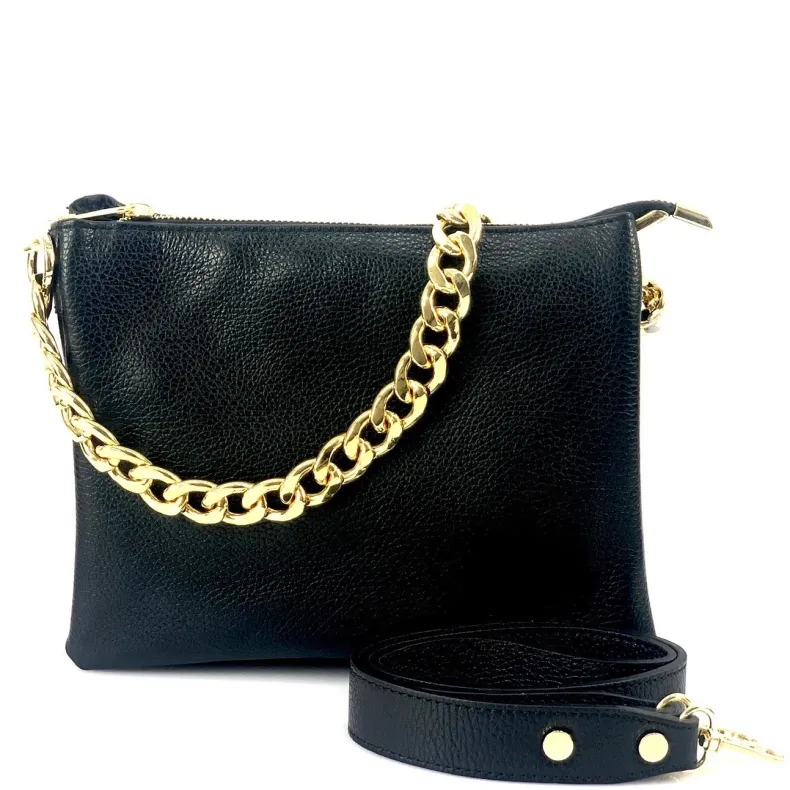 Perla Small – Clutch With Three Compartments And Chain