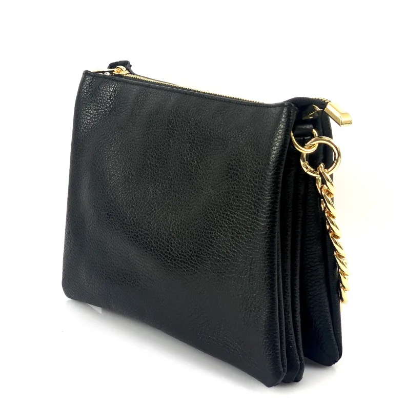 Perla Small – Clutch With Three Compartments And Chain