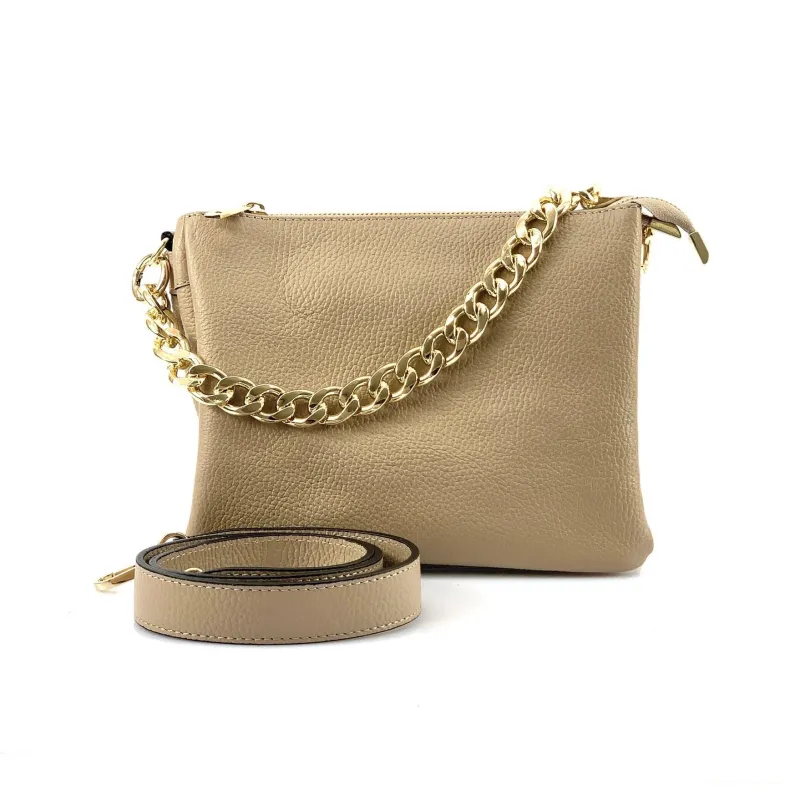 Perla Small – Clutch With Three Compartments And Chain