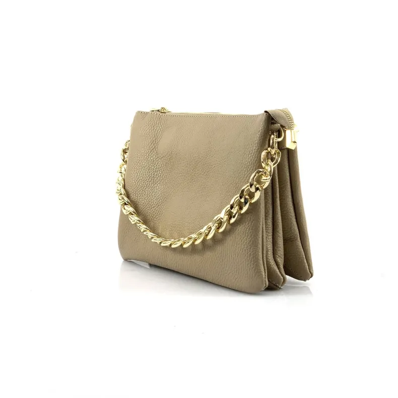 Perla Small – Clutch With Three Compartments And Chain
