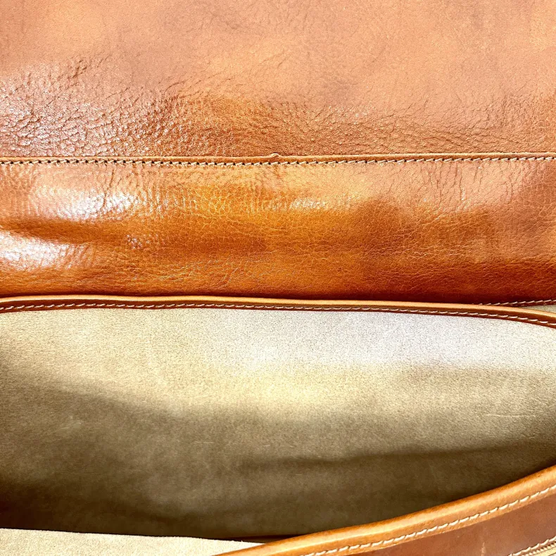 Professional Leather Briefcase With Twist Locks