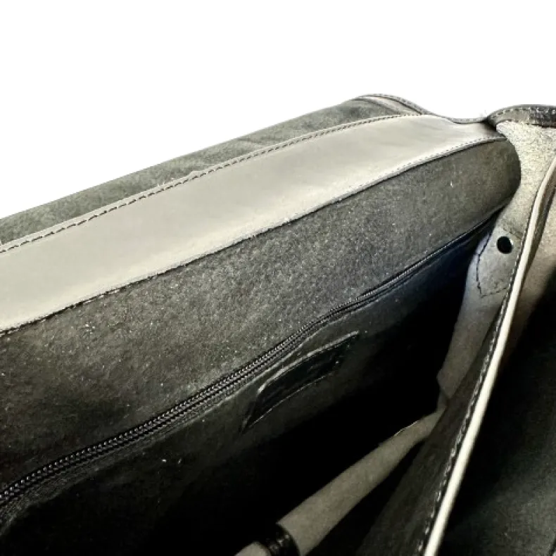 Professional Leather Briefcase With Twist Locks