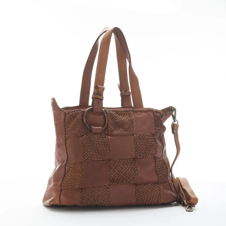 Quilted And Woven Effect Bag