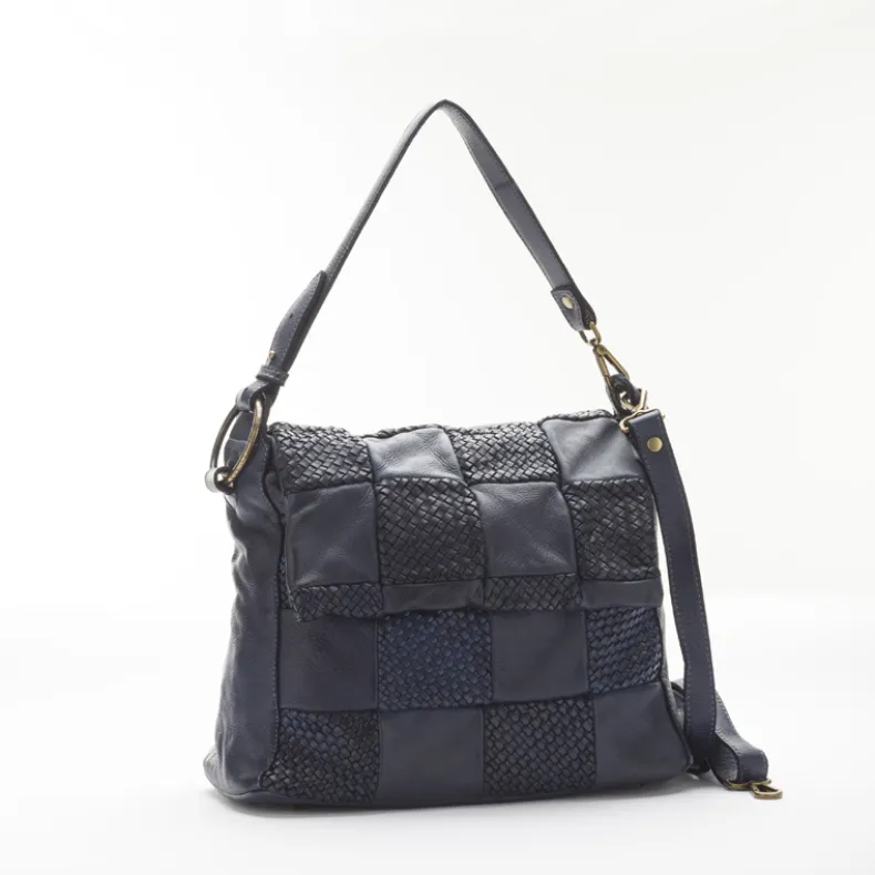 Quilted And Woven Effect Bag