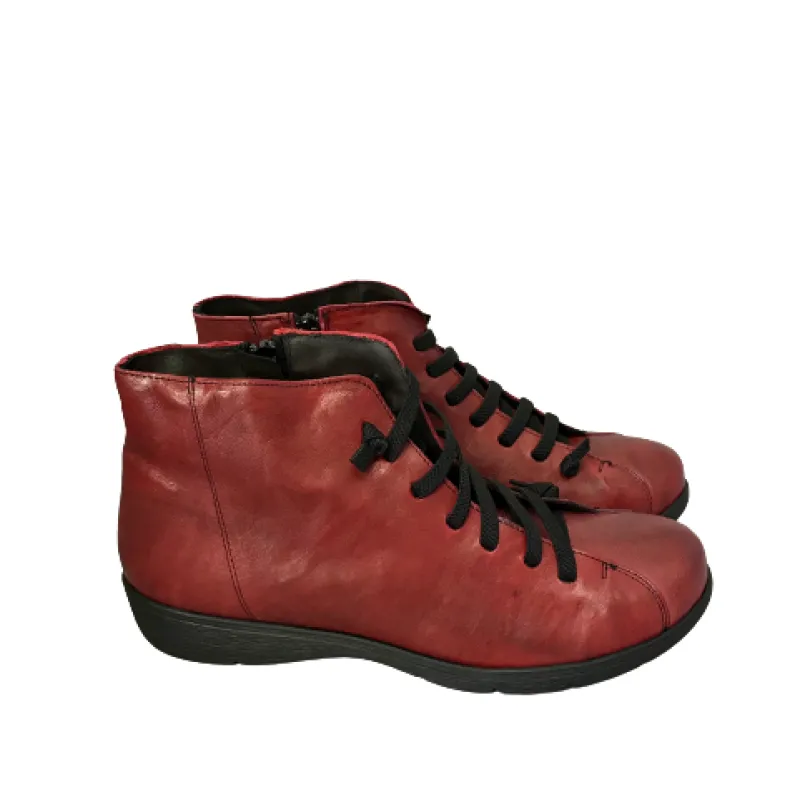 Red Leather Sneaker