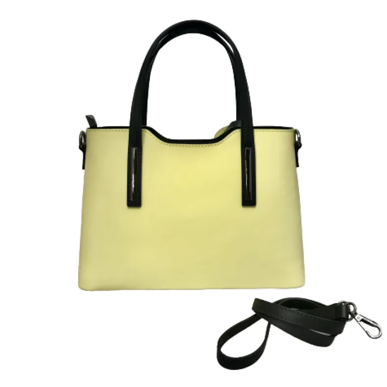 Rigid Handcrafted Bag In Smooth Leather