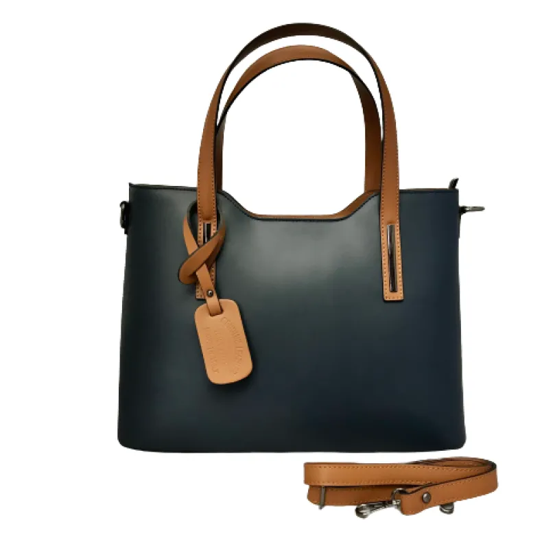 Rigid Handcrafted Bag In Smooth Leather